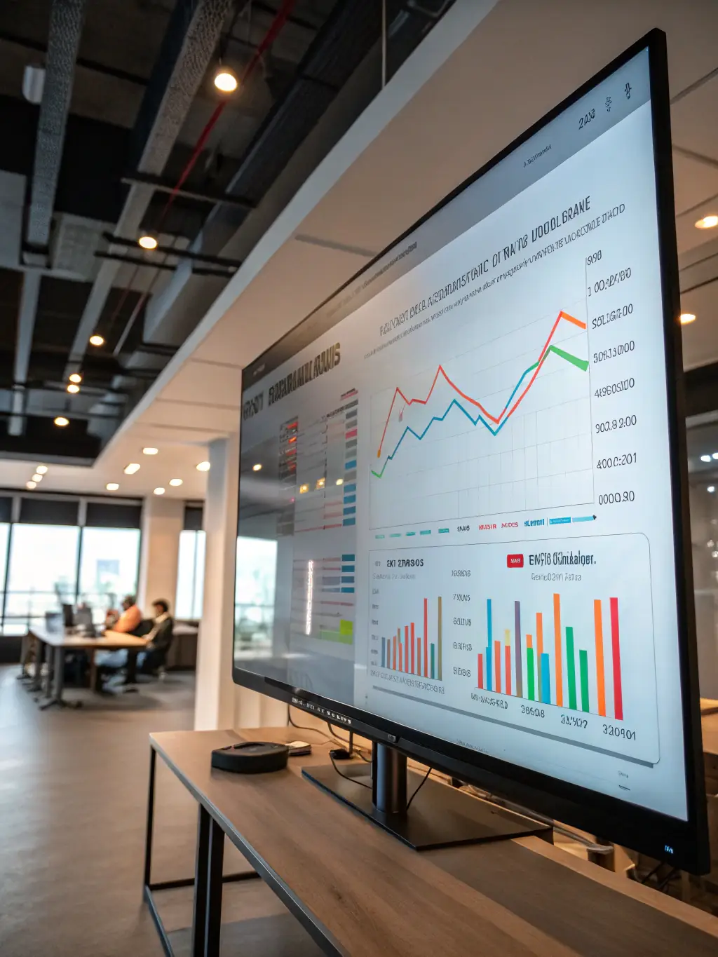 A dynamic marketing campaign dashboard displaying key metrics and performance indicators, showcasing the effectiveness of marketing strategies.